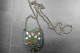 Vintage - Collier Inde Chaîne Métal Argenté Mini-sac Bourse Cachette Perles Miroirs Et Grelots - Etnica