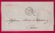 CAD MARITIME ALGER MARSEILLE 1850 TAXE TAMPON 2 ALGERIE POUR PARIS LETTRE - 1849-1876: Période Classique