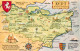 72764017 Canterbury Kent Map Of The Kent Landkarte  - Altri & Non Classificati