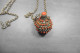 Collier Ancien Tibétain Chaîne Métal Argenté Flacon Parfum Perles Corail Tibet - Ethnics