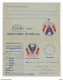 Carte Double En Franchise Militaire - Faisceau De 2 Drapeaux - Covers & Documents