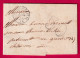 LETTRE TAXEE PAR ERREUR TIMMRE AU DOS N°14 ARGENTON SUR CREUSE INDRE PC796 CHATEAUROUX 1855 LETTRE - 1849-1876: Période Classique