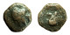 Ancient Greek Coin Uncertain Sicily? AE12mm Athena / Swan? 04120 - Griegas