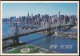 °°° 30973 - USA - NY - NEW YORK - AERIAL VIEW OF QUEENSBORO BRIDGE - 1995 With Stamps °°° - Brücken Und Tunnel