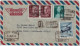 ESPAGNE / ESPAÑA - 1961 Ed.1160 (x2), 1329 Y 1401 Sobre Carta Certificada Por Avion De DAIMIEL A Los EE.UU. - Brieven En Documenten