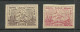 Transkaukasien TRANSCAUCASSUS 1923 Michel 23 - 24 U MNH Mountain Berg Ararat Elbrus - Azerbaiján