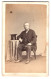 Photo M. Guttenberg, Darlington, älterer Mann Mit Zylinder  - Anonymous Persons