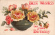 R296208 Best Wishes For Youre Birthday. Series No. 8.90. B. B. London. 1911. Gre - Other & Unclassified