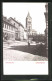 Relief-AK Helmbrechts, Luitpoldplatz Mit Blick Zur Kirche  - Autres & Non Classés