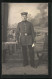Foto-AK Soldat In Uniform, Uniformfoto  - Oorlog 1914-18