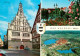 72865421 Bad Waldsee Rathaus Stadtsee Kirche Baumbluete Moorheilbad Fliegeraufna - Bad Waldsee