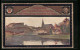 Künstler-AK Ganzsache PP27C186 /01: Tübingen, 30. Allgem. Liederfest Des Schwäb. Sängerbundes 1913, Panorama  - Postcards