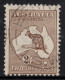 AUSTRALIA 1916  2/- BROWN KANGAROO (DIE II) STAMP PERF.12 3rd. WMK  SG.41 VFU. - Gebruikt