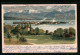 Künstler-AK Zeno Diemer: Lindau /Bodensee, Blick über Den Ort Mit Bergpanorama  - Diemer, Zeno