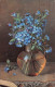 R299743 Blue Flowers In Vase. Ernest Nister. Series 69. 1905 - Monde