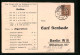 AK Ganzsache PP109B1 /016: Berlin, Bestellkarte Von Carl Gerbode, Wilhelmstrasse 55  - Tarjetas