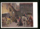 Künstler-AK Ganzsache PP101E: Bamberg, Alter Posthof, Lange Gasse 27  - Briefmarken (Abbildungen)