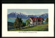 AK Haltenegg Ob Thun, An Der Pension Waldheim, Gebirgspanorama  - Wald