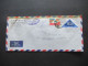 Afrika 1966 Libya Air Mail Mit Dreieckmarke Und Violetter Stempel Bumedian Benghazi Libya Nach Menden Gesendet - Libye