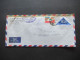 Afrika 1966 Libya Air Mail Mit Dreieckmarke Und Violetter Stempel Bumedian Benghazi Libya Nach Menden Gesendet - Libia