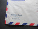 Asien Nepal Air Mail Luftpost Kathmandu GPO 1964 Umschlag Soaltee Hotel Tahachal Kathmandu / Under Postal Certificate - Népal