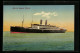 AK Passagierschiff Kaiserin Auguste Viktoria, Dampfer Der HAPAG Linie Cherbourg - New York  - Paquebots