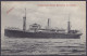 Congo Belge - CP "S.S. Bruxellesville Compagnie Belge Maritime Du Congo" De Banana Affr. N°55 Càd BOMA /24 AVRIL 1912 Po - Brieven En Documenten