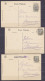 Lot 3 CPA Anvers - Red Star Line - Bateaux Steamers 'Vaderland', 'Finland' & 'Kroonland' - Affr. N° 81 Càd ANVERS (GARE  - Paquebote