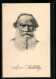 AK Leo Tolstoy, Portrait, Rückseitig Infotext  - Schrijvers