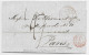 ITALIA LETTERA COVER POSTA DI NAPOLI 1844 POUR PARIS + DEUX SICILES MARSEILLE - 1. ...-1850 Prephilately