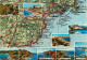 06 - Alpes Maritimes - De Fréjus Et Saint Raphael à Antibes - Multivues - Carte Géographique Michelin - CPM - Carte Neuv - Andere & Zonder Classificatie