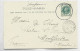 ENGLAND ONE HALF PENNY SOLO CARD LONDON 1901 BECOLES  TO FRANCE - Brieven En Documenten