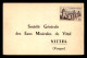 88 - VITTEL - CARTE DE SERVICE - SOCIETE GENERALE DES EAUX MINERALES - 1957 - Contrexeville