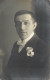 Social History Souvenir Real Photo Munchen Elegant Man Tuxedo Flower - Photographie