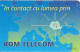 Romania: Rom Telecom - 1997 In Contact Cu Lumea Prin - Rumania