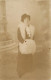 Social History Souvenir Real Photo Elegant Woman Lady Dress Fur Coat Hat - Photographie