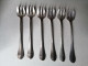 UNE SERIE DE 6  FOURCHETTES A HUITRES - Silverware