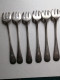 UNE SERIE DE 6  FOURCHETTES A HUITRES - Silverware