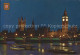 72354603 London Big Ben Houses Of Parliament And River Thames By Night - Autres & Non Classés