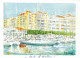 [83] Var > Hyeres Port De Plaisance Aquarelle D' André Franz - Hyeres