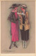 MAUZAN * Série Complète 6 CPA Illustrateur Mauzan Art Nouveau Jugendstil * N°343 * Femme Mode Chapeau Robe - Mauzan, L.A.