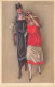 MAUZAN * Série Complète 6 CPA Illustrateur Mauzan Art Nouveau Jugendstil * N°343 * Femme Mode Chapeau Robe - Mauzan, L.A.