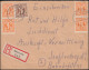 5+6 AM-Post 8 Und 10 Pf. Auf R-Brief MITTERTEICH 6.2.1946 Suchdienst-Anfrage - Non Classés