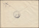 913ff Kontrollrat I Ziffern - MiF Auf R-Brief Not-R-Zettel KREFELD 5 - 28.4.1948 - Autres & Non Classés