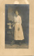 Social History Souvenir Real Photo Elegant Woman Dress Lady Deggendorf Flower Vase - Photographie