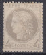 TIMBRE FRANCE CERES 4c GRIS N° 52 NEUF SANS GOMME - DEFECTUEUX - COTE 150 € - 1871-1875 Ceres