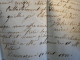 DO12  FRANCE   BELLE LETTRE  1822 ANGERS A BAUFORT  +GRIFFE ROUGE + + AFF. INTERESSANT+++ - 1801-1848: Precursors XIX