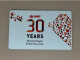 Singapore Nets Flashpay EZ Link Transport Metro Train Subway Card, SMRT 30 Years, Set Of 1 Used Card - Singapore