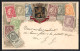 Präge-Lithographie Belgien, Wappen Und Briefmarken  - Briefmarken (Abbildungen)