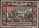 Notgeld Bad Lippspringe 1921, 25 Pfennig, Bauer Bei Der Feldarbeit, Wappen  - [11] Emissioni Locali
